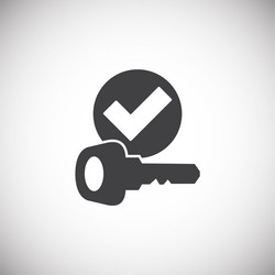 smart lock icon on background for graphic and web vector image