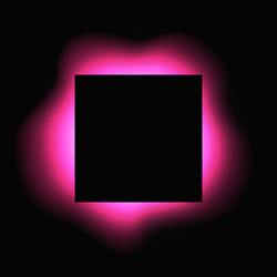 square illuminate light frame with color gradient vector image