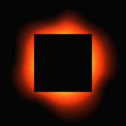 square illuminate light frame with color gradient vector image