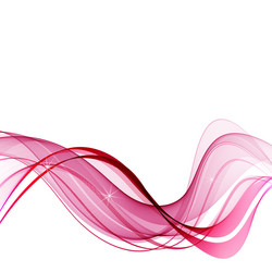 abstract red wave background template vector image