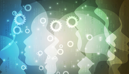 artificial intelligence technology web background vector image