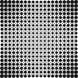 dots connection halftone abstract background vector image