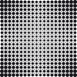 Dots connection halftone abstract background vector