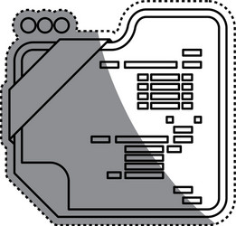 html programming code vector image