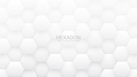 3d hexagonal tech structure science abstract vector image