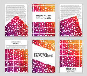 abstract layout background set for art vector image
