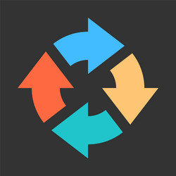 arrow reload refresh rotation repeat reset sign vector image