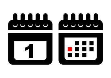 calendar icon featuring date display vector image