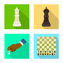 isolated object checkmate and thin symbol vector image