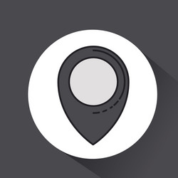 pin pointer location icon vector