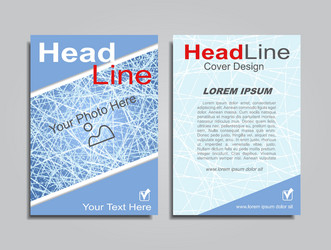 brochure design layout with place for your data vector image