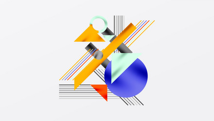 geometric background showcasing sharp lines vector image