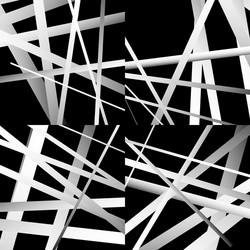 set of abstract intersecting lines pattern vector image