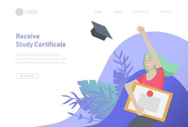 set web page design templates with relaxed vector image