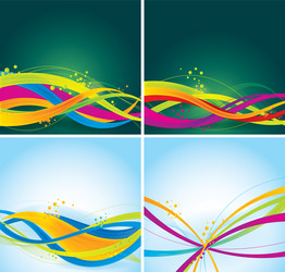 Flow abstract background Royalty Free Vector Image
