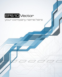 Blue abstract technology background Royalty Free Vector