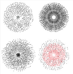 Molecular Structure - Abstract Particles vector image