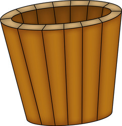 Sauna bucket symbol icon design isolated vector