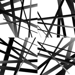 Set of abstract intersecting lines pattern vector