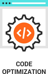 code optimization icon vector image