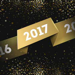Golden New Year Celebration Vector Image