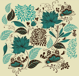 Vintage flower background Royalty Free Vector Image