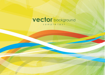 Dynamic Color Wave Background vector image