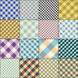 geometric abstract pattern intersection patchwork vector image