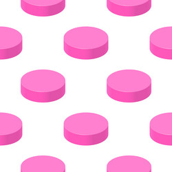 Pink cones pattern in isometric style for print vector