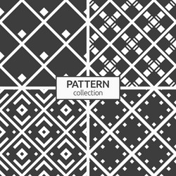 Set four seamless patterns repeating vector