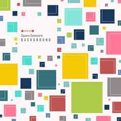 abstract of simple colorful square geometric vector image