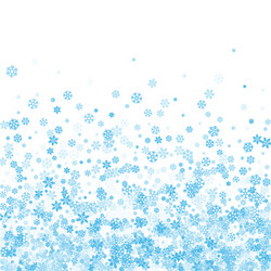 Abstract pattern of falling snowflakes vector