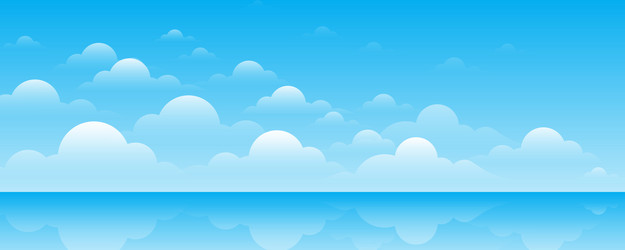 Blue Sky with Clouds Royalty Free Vector Image