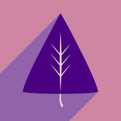 flat with shadow icon and mobile application vector image