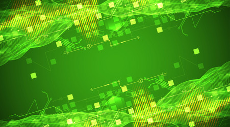 wireframe big data concept abstract digital vector image