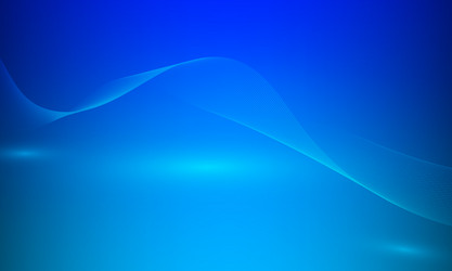 blue abstract background with smooth lines vector image