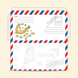 design a ready-to-print layout mail vector image