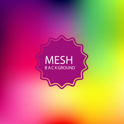 mesh background in rainbow color palette vector image