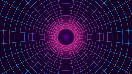 Synthwave Grid Background - Retro Sci-Fi vector image