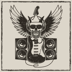 vintage rock star grunge Vector Image