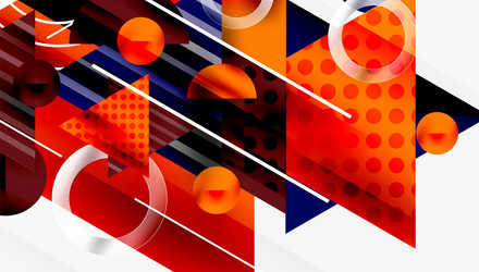 modern abstract design with overlapping vector image