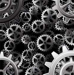 Steampunk gears Royalty Free Vector Image - VectorStock