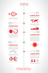 timeline to display your data with infographic vector image