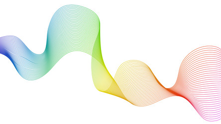 abstract backdrop with wave gradient lines vector image