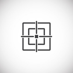 aim related icon on background for graphic and web vector image