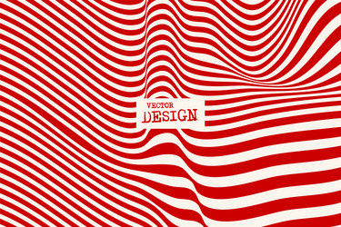 Design red waving lines background abstract vector