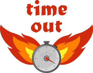 Fire time icon on a white background in flat style vector