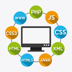 programming software vector image