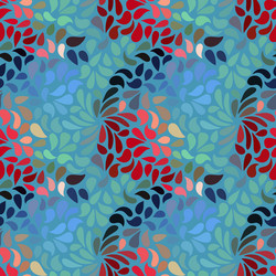 Seamless abstract floral pattern vector