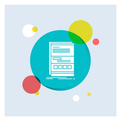 browser dynamic internet page responsive white vector image